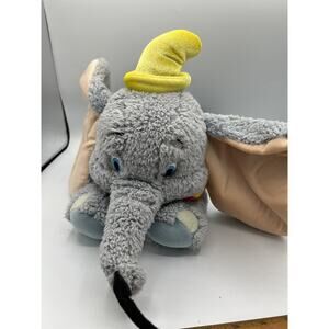 Disney Parks Dumbo The Elephant Plush Stuffed Animal Gray With Yellow Hat